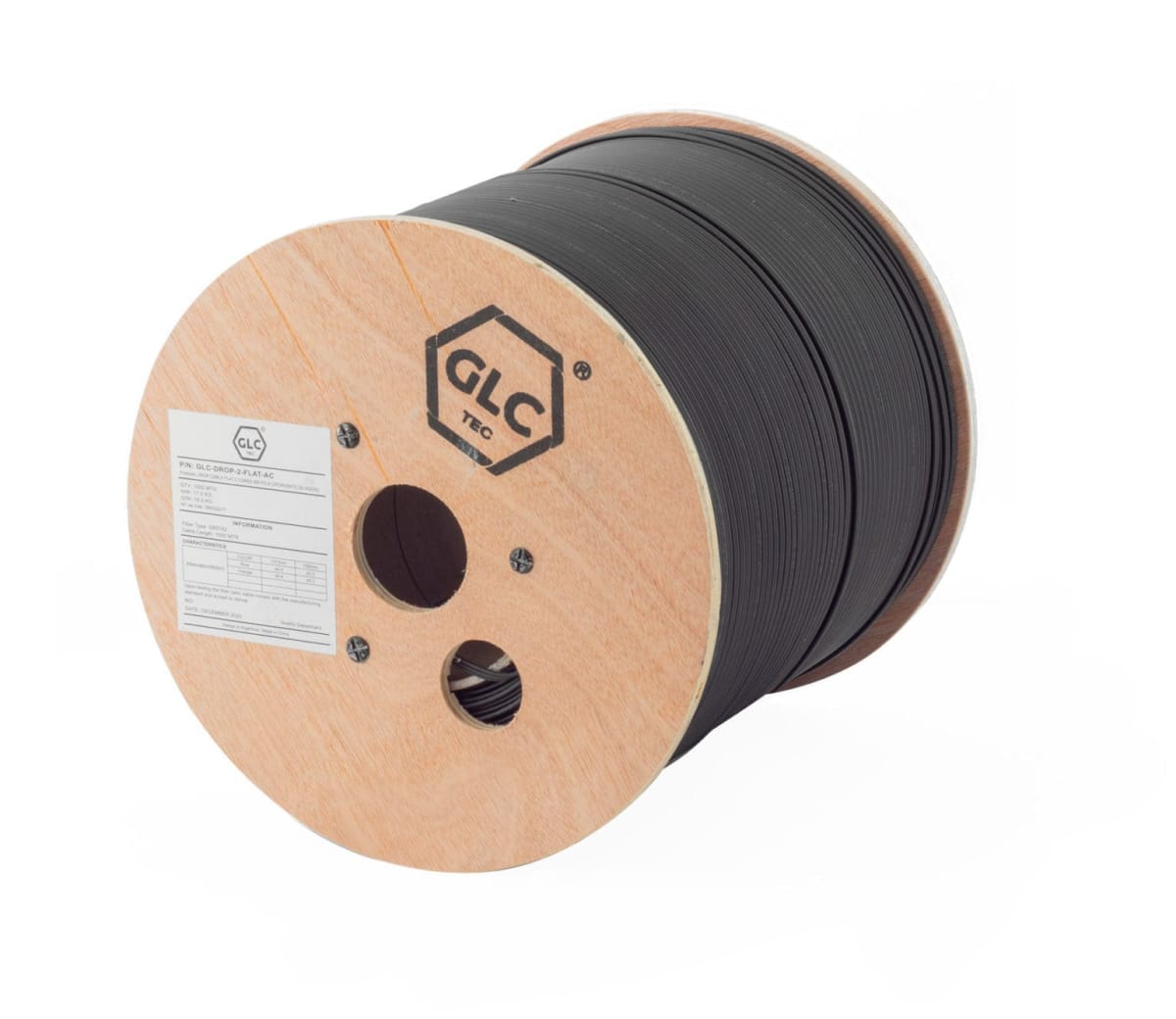 DROP CABLE FLAT 4 CORES SM FIG.8 C/PORTANTE DE ACERO x1000mts1