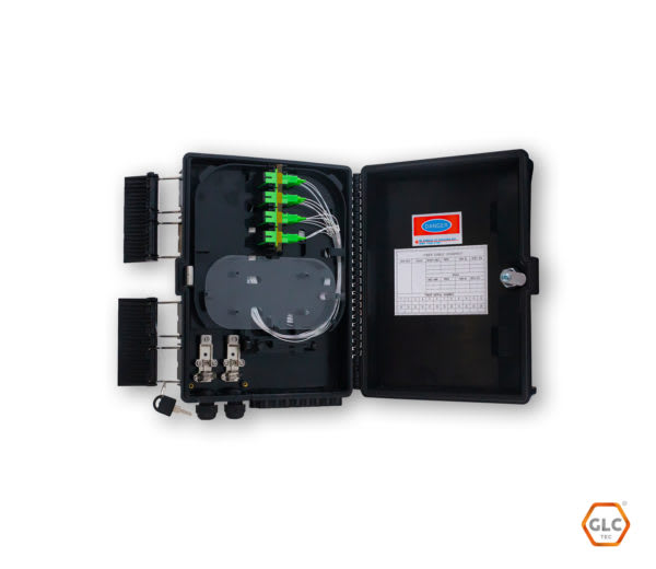 FDB CAJA EXTERIOR FTTH 2X16 COMPLETA C/AGARRE REFORZADO2