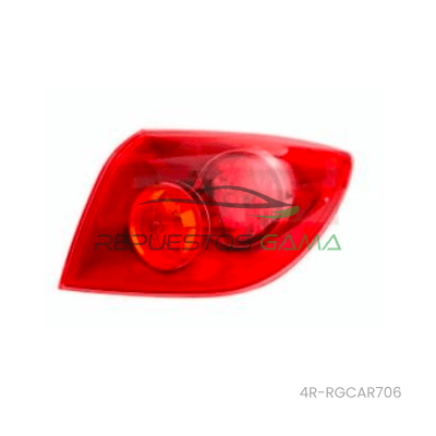 FAROL TRASERO DERECHO MAZDA 3 HATCHBACK 2004/2006 ROJO