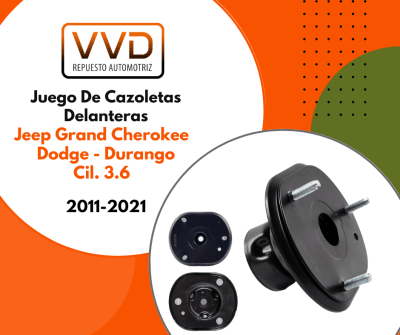 JUEGO CAZOLETAS DELANTERAS D/I DODGE DURANGO 2011/2021 JEEP GRAND CHEROKEE 2011/20211