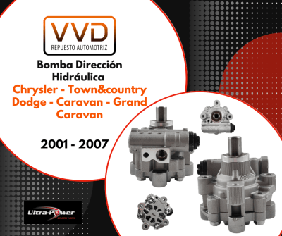 BOMBA DIRECCION HIDRAULICA CHRYSLER TOWN & COUNTRY DODGE CARAVAN GRAND CARAVAN 2001/2007