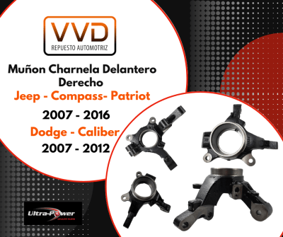 MUÑON (CHARNELA) DELANTERO DERECHO JEEP COMPASS - PATRIOT 2007/2016 DODGE CALIBER 2007/20124