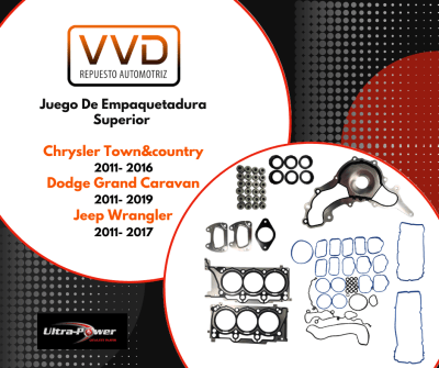 JUEGO EMP. SUPERIOR CHRYSLER TOWN & COUNTRY 11/16 DODGE GRAND CARAVAN 11/19 JEEP WRANGLER 11/17