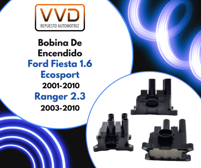 BOBINA ENCENDIDO FORD ECOSPORT FIESTA 2001/2010 MODELO BRASIL1