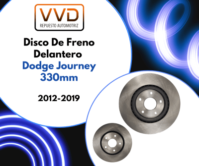 JUEGO DISCOS DE FRENO DELANTERO 330MM DODGE JOURNEY 2012/2019