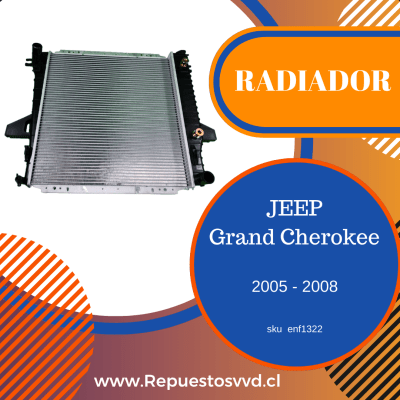 RADIADOR JEEP 3.7 4.7 COMMANDER 2006/2010 GRAND CHEROKEE 2005/2010