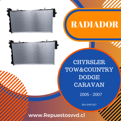 RADIADOR 3.3 3.8 CHRYSLER TOWN & COUNTRY DODGE CARAVAN - GRAND CARAVAN 2005/20071
