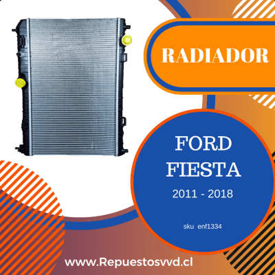 RADIADOR FORD FIESTA 1.6 2011/20182