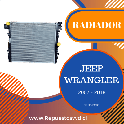 RADIADOR JEEP WRANGLER 2007/20182