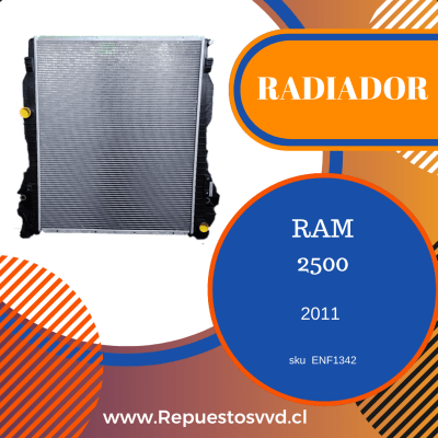 RADIADOR DODGE RAM 2500 6.7 2010 RAM 2500 2011/2012 RAM 3500 2011/20123