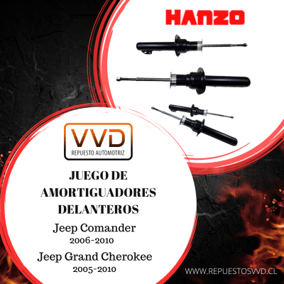 JUEGO DE AMORTIGUADORES DELANTEROS JEEP COMMANDER 2006/2010 GRAND CHEROKEE 2005/2010