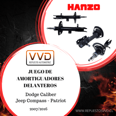 JUEGO DE AMORTIGUADOR DELANTERO JEEP COMPASS-PATRIOT 2007/2017 DODGE CALIBER 2007/20121