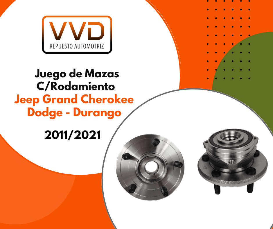 JUEGO MAZAS DELANTERAS C/ROD. DODGE DURANGO 2011/2021 JEEP GRAND CHEROKEE 2011/2021 4