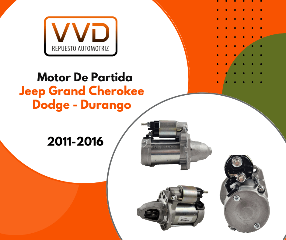 MOTOR PARTIDA DODGE DURANGO 2011/2016 JEEP GRAND CHEROKEE 2011/2016 3