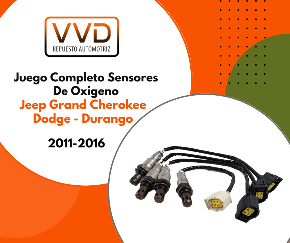KIT SENSOR OXIGENO DODGE DURANGO JEEP GRAND CHEROKEE 2011/2016 3