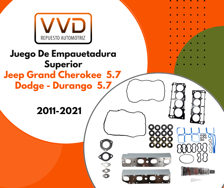 JUEGO EMP. SUPERIOR 5.7 DODGE DURANGO 2011/2021 JEEP GRAND CHEROKEE 2011/2021 2