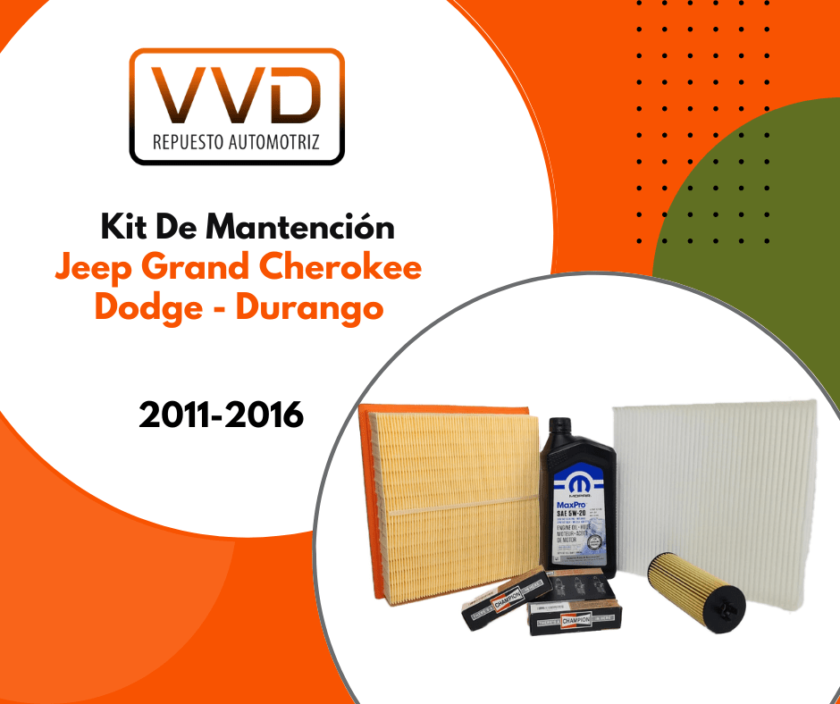 KIT MANTENCION DODGE DURANGO 2011/2021 JEEP GRAND CHEROKEE 2011/2021 6
