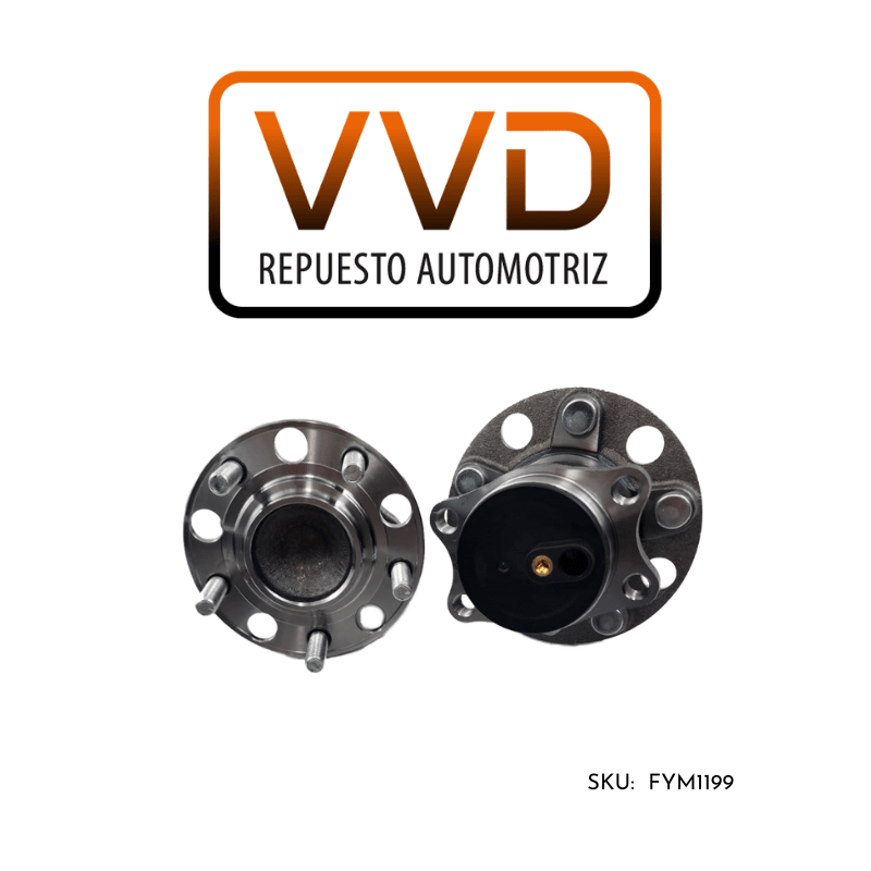 JUEGO DE MAZAS TRASERAS C/ RODAMIENTOS 4X2 DODGE CALIBER 2007/2012 JEEP COMPASS - PATRIOT 2007/20172