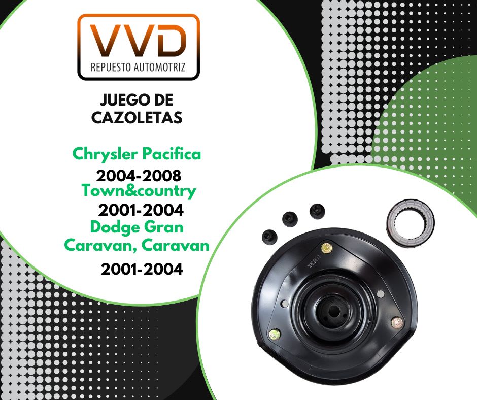 JUEGO CAZOLETAS CHRYSLER TOWN & COUNTRY 2001/2007 PACIFICA 2004/2008 DODGE CARAVAN GRAND CARAVAN 200 5