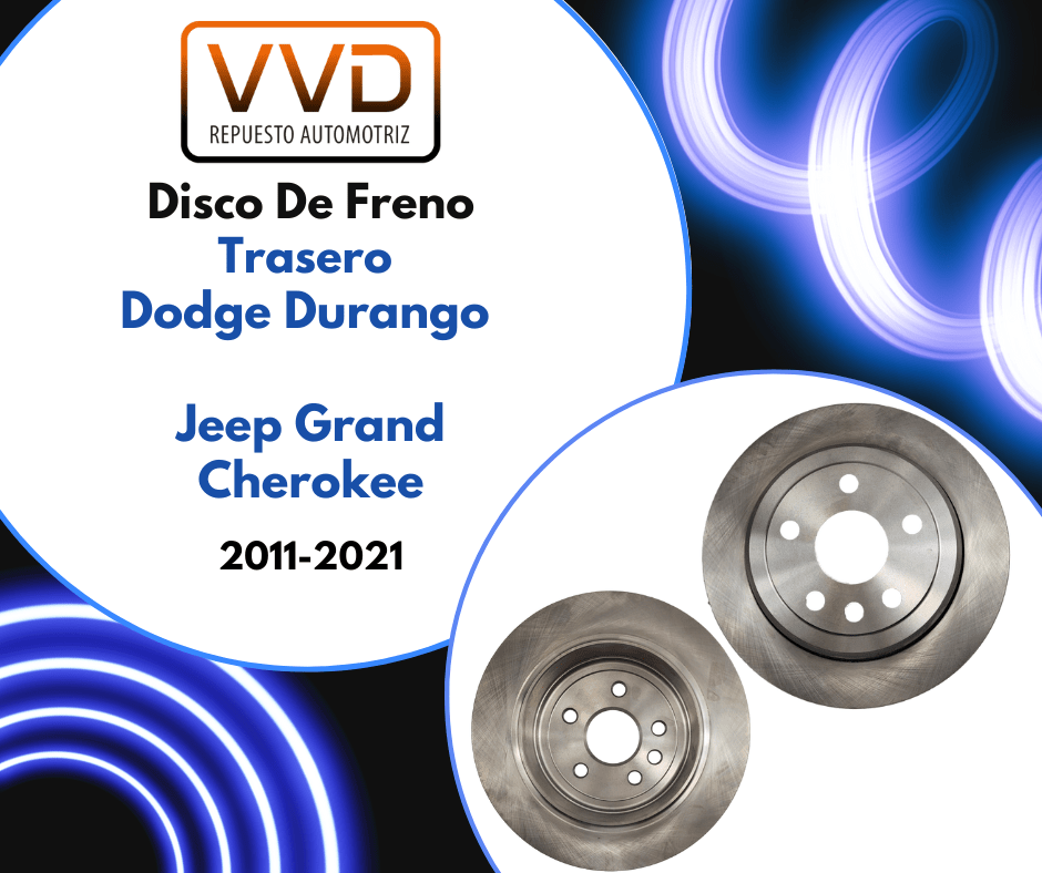JUEGO DISCOS DE FRENO TRASERO DODGE DURANGO 2011/2021 JEEP GRAND CHEROKEE 2011/2021 2