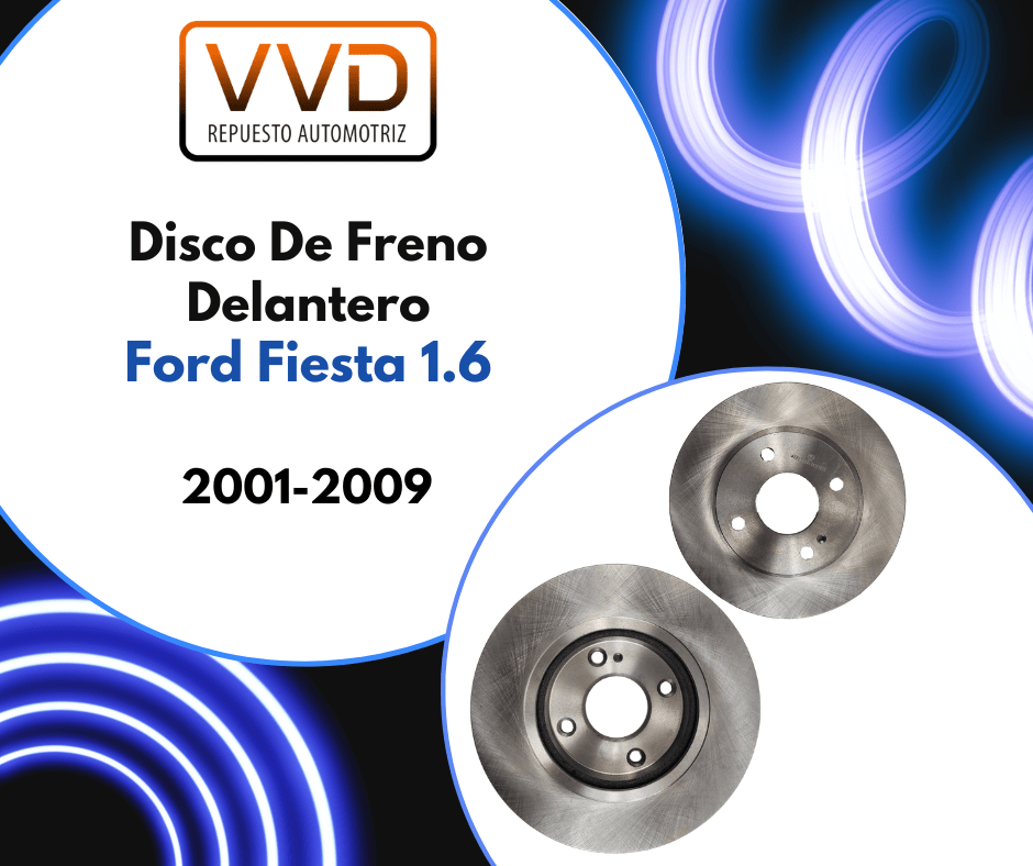 JUEGO DISCOS DE FRENO DELANTERO FORD FIESTA 1.6 2001/2010 1