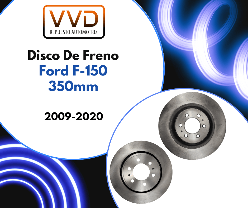 JUEGO DISCOS DE FRENO DELANTERO 350MM FORD F-150 2009/2020 1