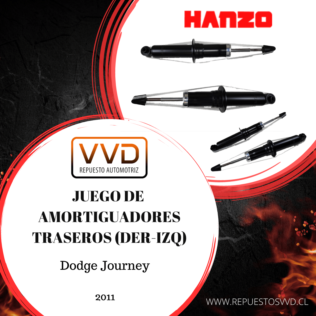 JUEGO DE AMORTIGUADOR TRASERO DODGE JOURNEY (3RA CORRIDA DE ASIENTO) 2011/2020 2