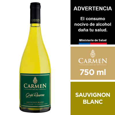 VINO CARMEN GRAN RVA SAUV BLANC 750CC1