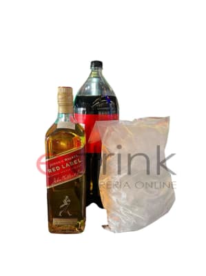 PROMO JW ROJO 1 LT + COCA COLA ZERO + HIELO1