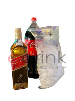 PROMO JW ROJO 1 LT + COCA COLA + HIELO1