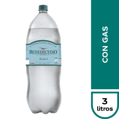 AGUA BENEDICTINO C/GAS 3LT