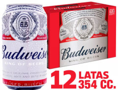 BUDWEISER LATA 12X354CC