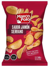PAPAS MARCO POLO JAMON SERRANO 180GR