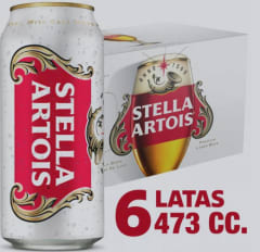 STELLA ARTOIS LATA 6X473CC