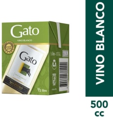 VINO GATO BLANCO TETRA 500CC