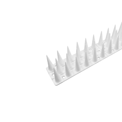 Puntas Plásticas Espanta Palomas Largo 45 Cm Caja 12 Unidades Blanco