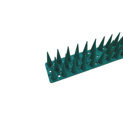 Puntas Plásticas Espanta Palomas Largo 45 Cm Caja 12 Unidades Verde