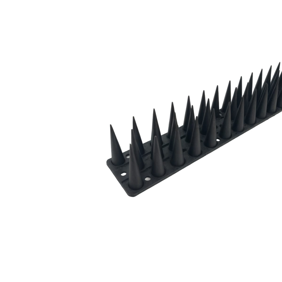 Puntas Plásticas Espanta Palomas Largo 45 Cm Caja 12 Unidades Negro1