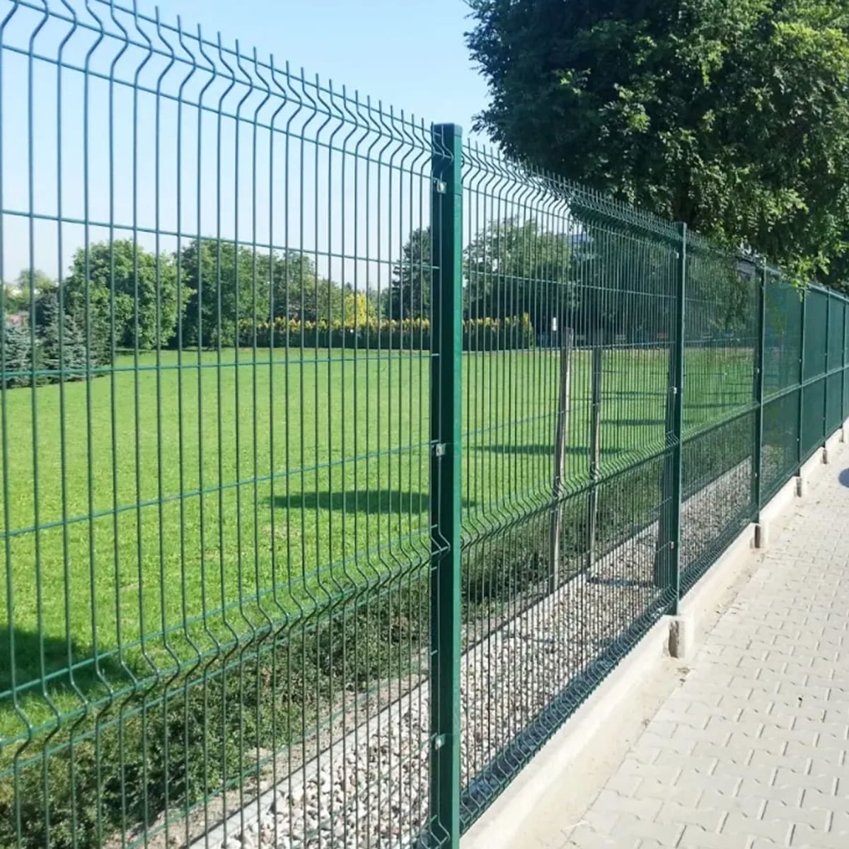 Pack 5 Reja Tipo Acmafor 3D Verde 2.50 x 1.83 Mts + Poste4