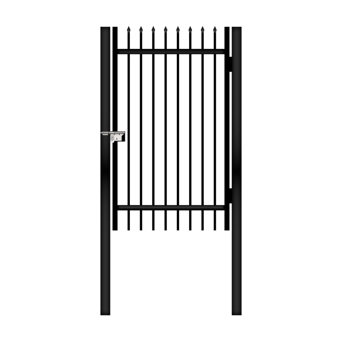 Pack Reja Puerta Perfil Metálico 1.00 x 1.80 Mts + Postes1
