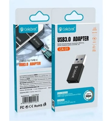 Adaptador OTG Celebrat CA-01 (USB Macho a Tipo C Hembra)