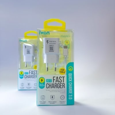 Cargador Carga Rapida Tipo C Ivon AD12