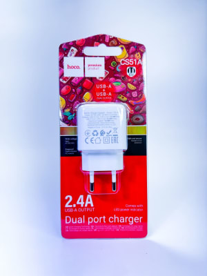 Adaptador de Carga Hoco CS51A – Carga rápida y segura para tus dispositivos1