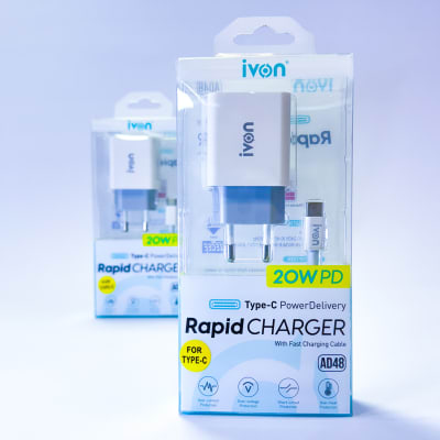 Cargador con entrada tipo C Carga Rapida Ivon AD48 20w