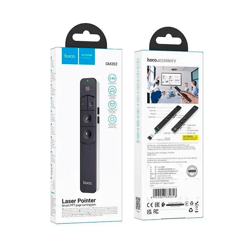 Puntero Láser Hoco GM202 – Control PPT y Láser en un solo dispositivo 1