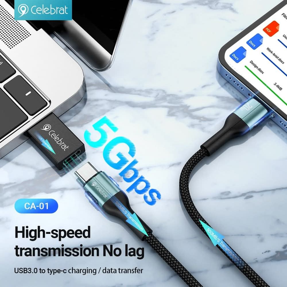 Adaptador OTG Celebrat CA-01 (USB Macho a Tipo C Hembra)1