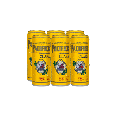 SIX PACIFICO CLARA BOTE 355ml
