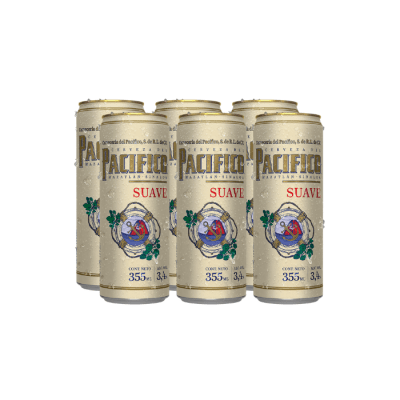 SIX PACIFICO SUAVE BOTE 355ml