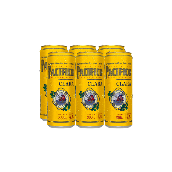 SIX PACIFICO CLARA BOTE 355ml1