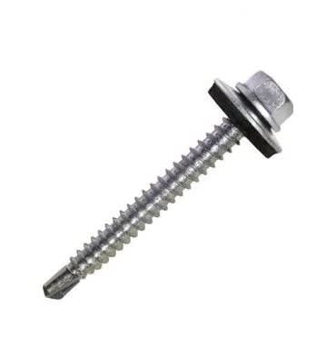 TORNILLO HEXAGONAL TECHO #12-14 2 1/2 pulgadas C/GOL. P.BROCA CAJA 100 U